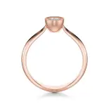 Pierścionek z diamentem różowe złoto